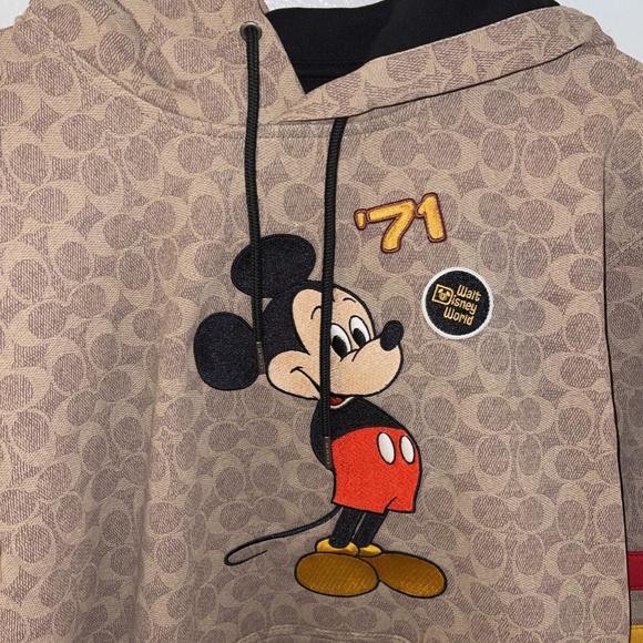 NEW 2022 DISNEY X COACH SIGNATURE 50TH ANNIVERSARY HOODIE JACKET SHIRT MICKEY - Picture 8 of 9